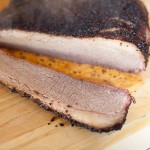 Finished brisket should have a small pink smoke ring