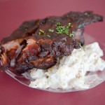 Austin Wine Festival 2009 - Jasper's rack of ribs and potato salad Jasper's rack of ribs