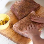 Continue to apply to all parts of the brisket