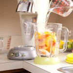 Pour Vodka over the top of the mixture. Blend, add ice and blend again, then enjoy. Pour Vodka over the top of the mixture. Blend, add ice and blend again, then enjoy.