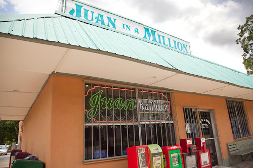 Juan in a Million Storefront in Austin, Texas Juan in a Million Storefront in Austin, Texas