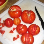 pared tomatoes