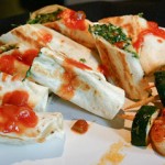 Zoes Spinach Wraps and Shrimp Kabobs