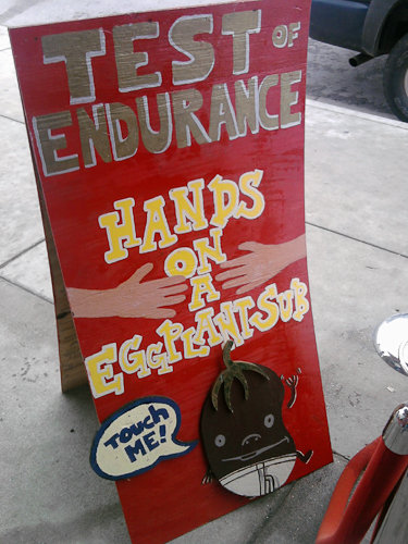 Hands on an Eggplant Sandwich HOES Homeslice Hands on an Eggplant Sandwich HOES Homeslice