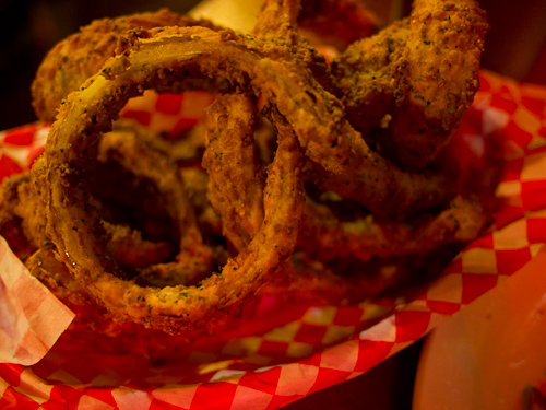 Fresh Battered Onion Rings at Alamo Springs Cafe