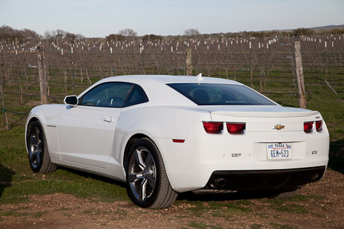 Chevy Here is the Camaro outside of the Texas Hill Country Vineyard