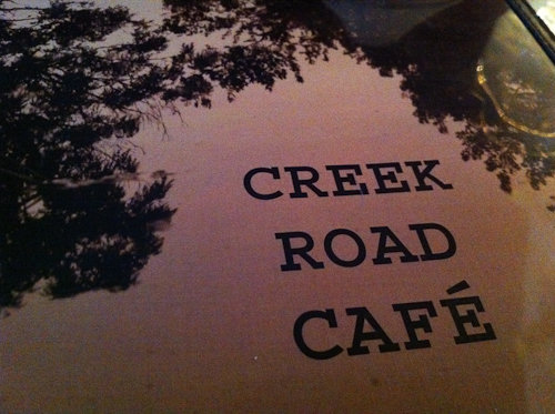 Road Creek Cafe Menu